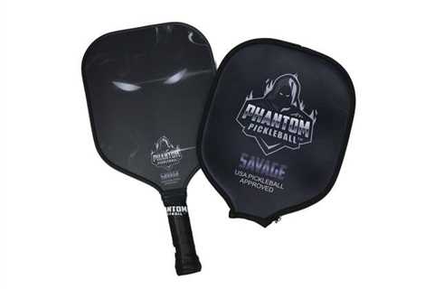 PHANTOM SAVAGE 13MM T800 Carbon Fiber Pickleball Pro Paddle with Cover (Steel) for $119