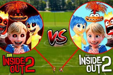 Drone Catches EVIL RILEY & EVIL EMOTIONS vs RILEY & EMOTIONS FROM INSIDE OUT 2 MOVIE IN..