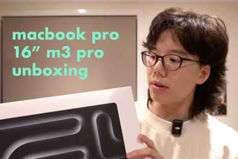 MacBook Pro 16 (M3 Pro) UNBOXING *Silver*