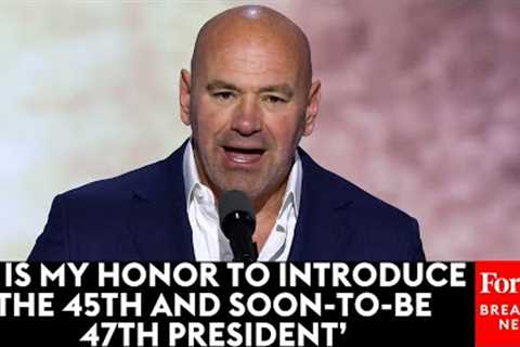 BREAKING NEWS: Dana White Introduces Donald Trump At The RNC