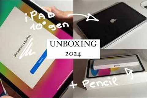 unboxing 🧸 iPad 10th Generation (2022) Silver 64GB + Apple Pencil✏️ (aesthetic)