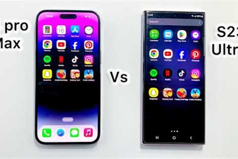 iPhone 14 Pro max vs Samsung galaxy s23 ultra speed test