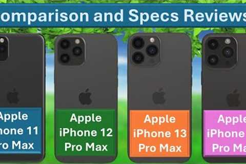 Apple iPhone 11 Pro Max vs iPhone 12 Pro Max vs iPhone 13 Pro Max vs iPhone 14 Pro Max | SL Utube