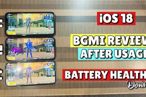 iPhone 11 Vs iPhone 12 Vs iPhone 14 iOS 18 BGMI Review🔥|Battery health Down?