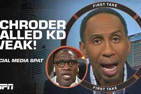 Dennis Schroder called Kevin Durant WEAK 👀 Stephen A. & Shannon Sharpe SOUND OFF 🗣️ | First..