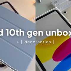 ipad 10th gen (silver) unboxing 🩶 | accessories + apple pen dupe