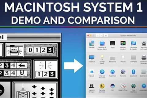 Macintosh System 1 (1984) - Demo and Comparison