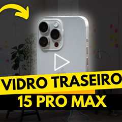 QUASE CHOREI! iPhone 15 Pro Max com traseira rachada… e o conserto SALVOU! 😩❤️