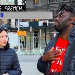 A Crowd Forms When Random Girl Sings In French