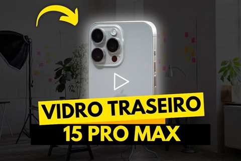 QUASE CHOREI! iPhone 15 Pro Max com traseira rachada… e o conserto SALVOU! 😩❤️