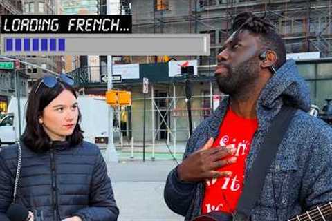 A Crowd Forms When Random Girl Sings In French