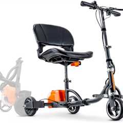 SuperHandy 3 Wheel Folding Electric Mobility Scooter Compact Collapsible Design