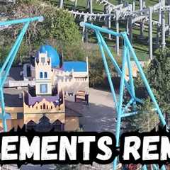 Canada''s Wonderland AlpenFury Ice Winder Roll & Tunnel Construction