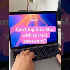 MacBook not accepting the right password? Here''s what to do. #shorts