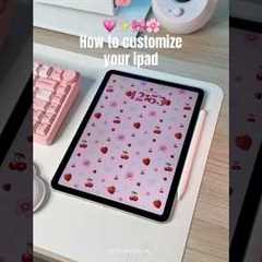 How to customize your iPad🌸 #apple #ipad #ipadair #tips #applepencil