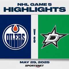 NHL Game 5 Highlights | Oilers vs. Stars - May 29, 2025