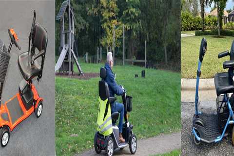 Samnuerly Electric Mobility Scooter for Elderly - 4-Wheeled Disabled Wheelchair