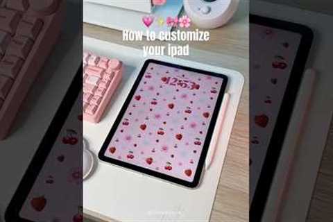 How to customize your iPad🌸 #apple #ipad #ipadair #tips #applepencil