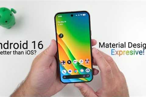 Android 16 Material Design 3 Released! - What''s New?  Better than iOS Now?