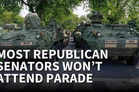 Majority of Senate Republicans tell Scripps News they will not attend Saturday''s military parade