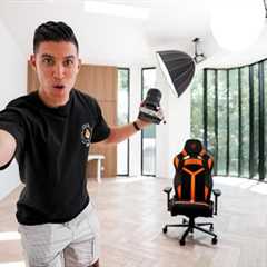 My NEW Studio - Empty Tour + Upgrades, Lights, Desk + More!