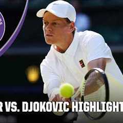 No. 1 Jannik Sinner vs. No. 6 Novak Djokovic Semifinals FULL HIGHLIGHTS | 2025 Wimbledon