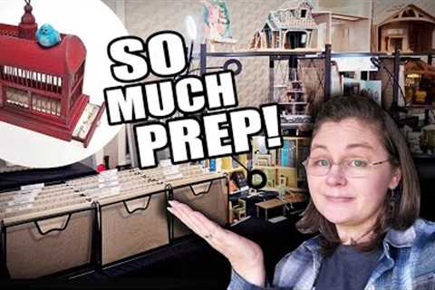 Getting organized for my Miniature Show Set-Up! (Studio Vlog)