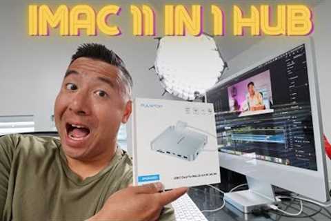 A Must-Have device for iMac users!!! The Pulwtop 11 in 1 iMac Hub Docking Station!