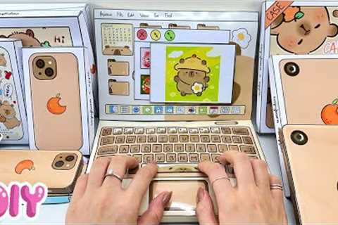 (🍎 Paper DIY 🍎) Apple X Capybara Blind Bag 1000$ | Iphone, Ipad, Macbook | ASMR