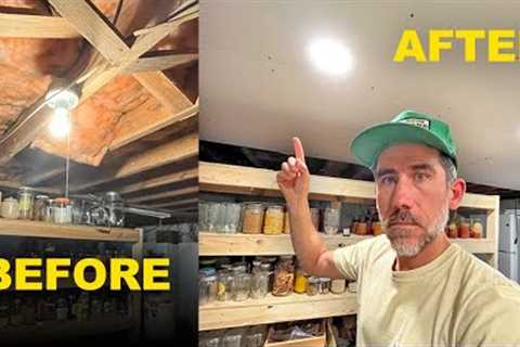 Updating Our Grocery Store Basement Pantry