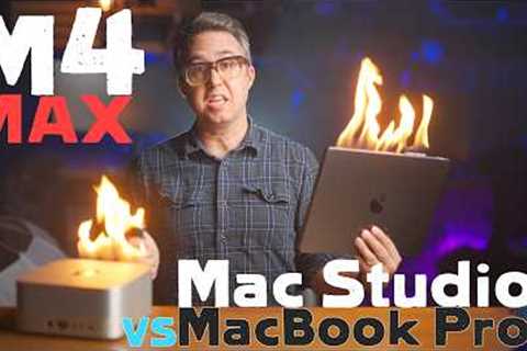 M4 Max Macbook Pro v M4 Max Studio Performance Review