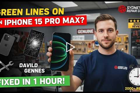 Green Lines on iPhone 15 Pro Max Screen? Here's Who Can Fix It in Sydney Now!