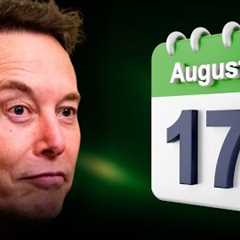 Everything Elon Musk said today - August 17th (42 posts on X)