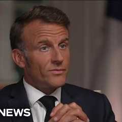 French President Emmanuel Macron responds to Trump''s comments about a Ukraine deal from Putin