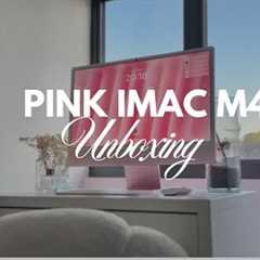 Unboxing Pink iMac M4 (2025) + IKEA Micke Dream Desk Setup✨💕