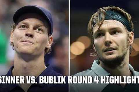 No. 1 Jannik Sinner vs. No. 23 Alexander Bublik | Round 4 Highlights | 2025 US Open
