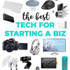 The Best Essential Tech for Starting Your Business | Youtube business, Business, Youtube channel..