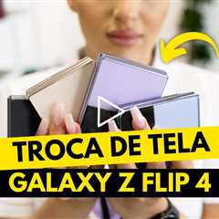 😱 Samsung Z Flip 4 com a TELA QUEBRADA! Veja o Conserto Incrível!