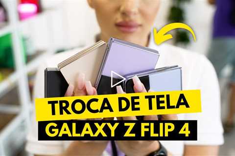 😱 Samsung Z Flip 4 com a TELA QUEBRADA! Veja o Conserto Incrível!