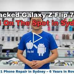Cracked Galaxy Z Flip 7 Screen Repairs: Who Can Fix It On The Spot in Sydney?