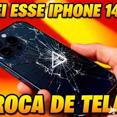 Troquei a tela desse iPhone 14 Pro e o resultado impressionou!