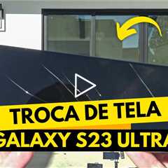 Samsung S23 Ultra QUEBROU FEIO… e o conserto foi tenso demais! 😱📱