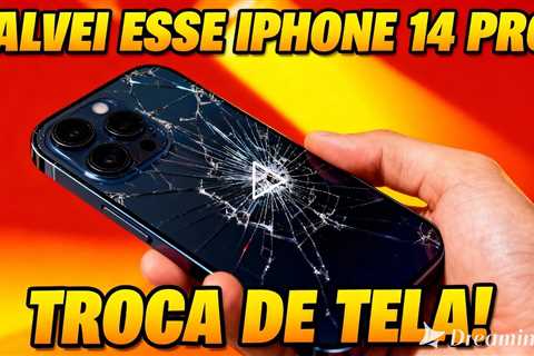 Troquei a tela desse iPhone 14 Pro e o resultado impressionou!