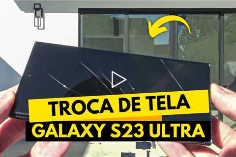 Samsung S23 Ultra QUEBROU FEIO… e o conserto foi tenso demais! 😱📱
