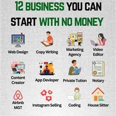 12 BUSINESS YOU CAN START WITH NO MONEY
