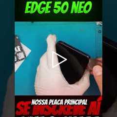 Motorola Edge 50 Neo com tela quebrada… olha como ficou depois 😱