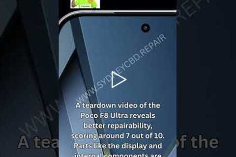 Xiaomi Poco F8 Ultra has insane subwoofer inside! | Sydney CBD Repair Centre