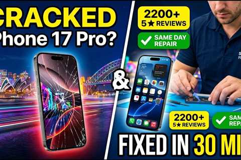 Cracked Apple iPhone 17 Pro Screen Repair in Sydney During Vivid 2026 – Fast On-the-Spot Fix
