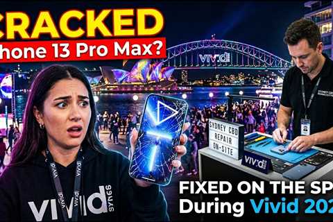 Cracked Apple iPhone 13 Pro Max Screen During Vivid 2026? Who Can Fix It on the Spot in Sydney