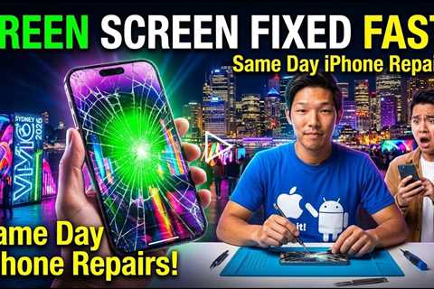 Cracked iPhone 14 Pro Max Green Screen Repairs During Vivid 2026 – Who Can Fix It   in Sydney?